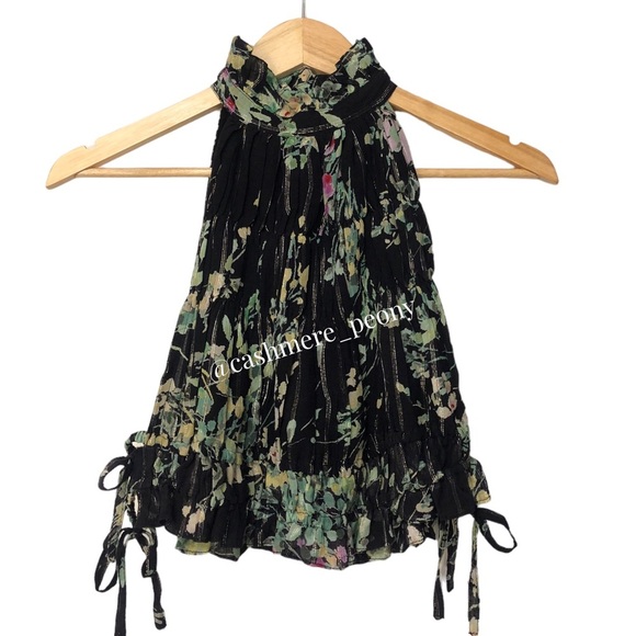 Sabina Musayev Pleated Halterneck Top Small - Picture 6 of 16